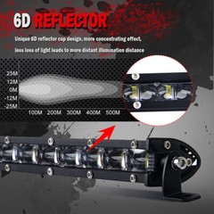 4x 7Inch 20000W LED Work Light Bar Flood Spot Pods Offroad Fog Driving ATV Truck