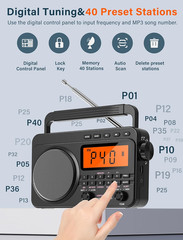 NOAA Weather Alert Radio,Digital AM FM Shortwave Radio with Best Reception,4000M