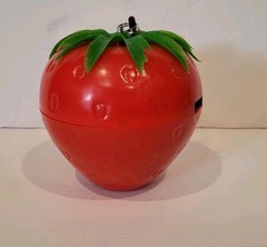 Vintage 1970’s Computron Strawberry Tunes Novelty AM Radio Made In Hong Kong
