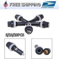 5/10/20Pcs Panel Mount Screw Cap Fuse Holder Case For Glass Tube Fuses 6x30mm