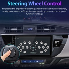 Apple CarPlay GPS Navi Android 15 Car Stereo Radio For Toyota Corolla 2014-2016