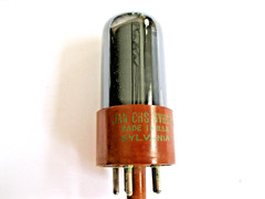 SYLVANIA JAN-CHS 6V6GTY/6V6 AUDIO VACUUM TUBE BROWN BASE TV-7 TESTED STRONG.