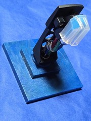 Genuine ATVM95C Cartridge/Black Technics Style Headshell/SILVER LITZ WIRES