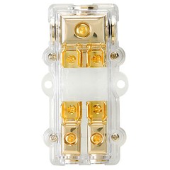 Audtek GFB1428 Gold Fuse Block 1×4 AWG In 2×8 AWG Out
