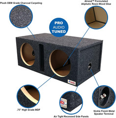 10DQV 10” Dual Vented Subwoofer/Speaker Enclosure Subwoofer Box Designed and Eng