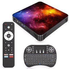 4GB RAM 64GB ROM Android 14.0 TV Box, 4K UHD Media Player, Dual Band WiFi, Bluet