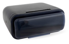 BMRC7B | Flip-up Fully Enclosed Black Marine Stereo Splash Guard