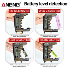 Battery Tester Small Battery Tester for C/D Home Use Household Batteries