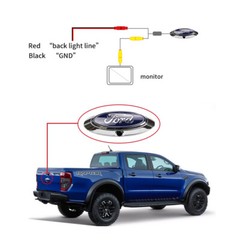 Emblem Backup Camera for F150 (2004-2014) and F250 F350 F450 F550 (2009-2014)