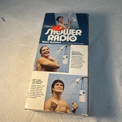 Vintage Pollenex Shower Radio AM FM SR0 New 1986 Water Resistant