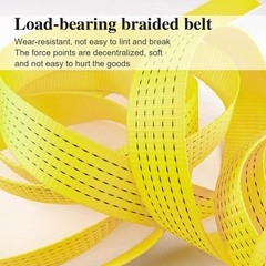 Heavy Duty Ratchet Straps(4 Pack), 2″ x15′ Tie Down Strap, Yellow