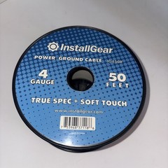 50Ft 4 Gauge Red INSTALLGEAR POWER/CROUND CABLE IG450R True Spec + soft touch