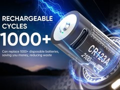 4 Pcs 2100mwh RCR123 CR123A CR123 3V Rechargeable Lithium Li-ion Battery +Cable