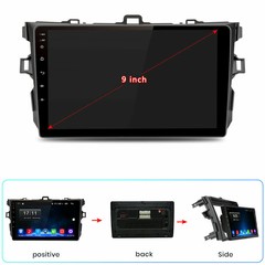Android 15 MP5 Player Quad-core Stereo Radio 9” For Toyota Corolla 2006-2013