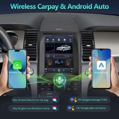 9.7″ Tesla Style FOR Ford Taurus 2013-2019 Android 14.0 CARPLAY GPS RADIO STEREO