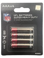 Tampa Bay Buccaneers Batteries NFL Super Heavy Duty Batteries AAA x 4