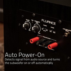 Fluance DB10 10-inch Low Frequency Front Firing Powered Subwoofer Home Theater