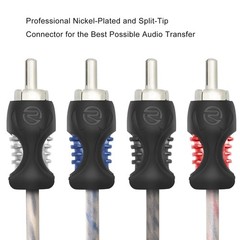 Durable 12ft Male-to-Male RCA Cable – 99.99% Oxygen Free Copper Construction