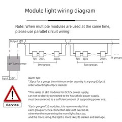 LED Module, LED Storefront Light Window Light Box Advertising 5730-100pcs White