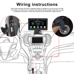 7″ Portable Car Stereo Radio Wireless Apple CarPlay Android Auto Touch Screen