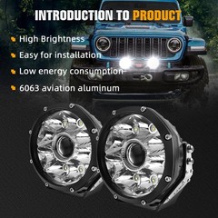 AUXBEAM 5″ inch LED Light Pods Bar Spot DRL Driving Fog Lamps SUV Offroad Truck