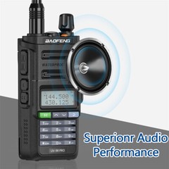 UV 9R PRO Walkies Talkie VHF UHF Dual-Band Two-way Radio 10W FM Ham Radios
