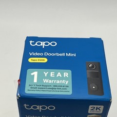 TP-LINK TAPO D205 VIDEO DOORBELL MINI WIRELESS SMART WIFI CAMERA