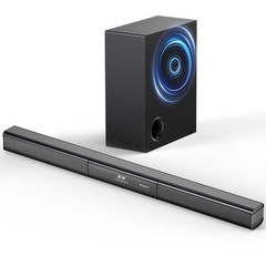 Barra De Sonido Con Subwoofer 240W 35 Pulgadas Desmontable Bluetooth En Oferta