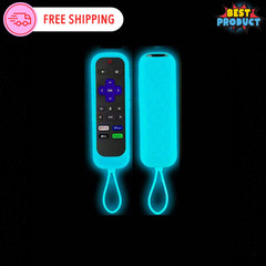 1Pc Silicone Protective Remote Control Cover For Roku TV Remote Holder Glow Case
