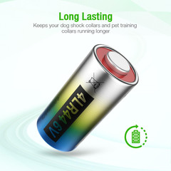 6 Volt Battery 4LR44 Dog Collar Batteries (10 Pack) 6V Alkaline Batteries 476A /