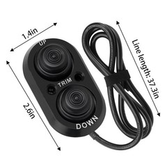 Trim Switch for Boat, Boat Tilt Black Push Button,