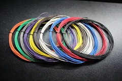 18 GAUGE WIRE PRIMARY COPPER STRANDED LOT PICK COLOR LENGTH FT AWG POWER REMOTE