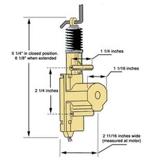 New UNIVERSAL POWER DOOR LOCK ACTUATOR MOTOR KEYLESS 2 Wire 12 Volt 9.8lb Torque