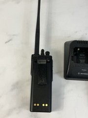 Lot of 2 HO1KDC9AA3DN Motorola HT1000 Radio & One Charger. See Description