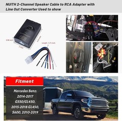 Car Audio Speaker Wire to RCA Line Output Converter for Amplifier Subwoofer 2CH