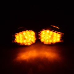 15 Amber LED Flush Mount Smoke Turn Signal Indicator Blinker Light Universal …
