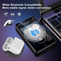 Portable 80GB MP3 Player with Bluetooth, Touch Screen & 40-Hour Battery