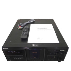 Sony CDP-CX455 CD Changer 400-Disc Black Refurbished w/Remote One Year Warranty