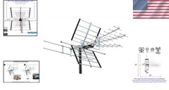 High Definition 200 Mile Range TV Antenna VHF UHF