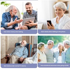 Bone Conduction Hearing Headsets for Daily Conversation, Wireless Open Ear Li…