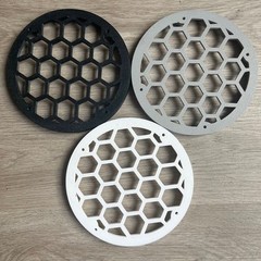 Universal Custom 6.5″ Speaker Grills (Pair) Heavy Duty Multiple Designs/ Colors