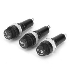 5/10/20Pcs Panel Mount Screw Cap Fuse Holder Case For Glass Tube Fuses 6x30mm