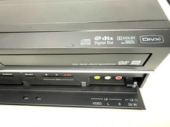 Toshiba DVR670KU DVD Recorder VCR Combo Dubbing Tested W/ Cables HDMI and Papers