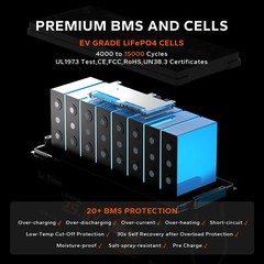 Litime 24V 100Ah Bluetooth 5.0 Low Temp LiFePO4 Lithium Battery For Solar Marine