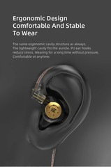 Kz Edx Pro Earphones Dynamic in Ear Monitor Hifi Wired Headphones Bass Stereo Ga