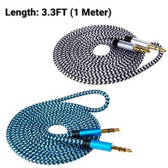 3.5 mm Male to Male Aux Cord Stereo Audio Cable Adapter for PC iPod CAR iPhone