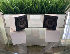 Bose Acoustimass Lifestyle Double Cube Speakers White Pair Swivel