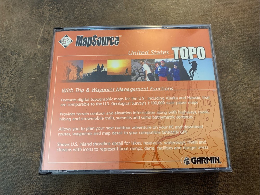 Garmin MapSource United States Topo 4 CD-ROM Set – Version 3.02