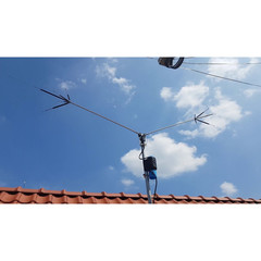 40m/20m/15m/10m/6m – 13.1′ Trapped Dipole Antenna – SO-239 – Diamond HFV5