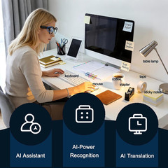 AI Smart Glasses with Camera: POV Video Recording & Bluetooth Audio | AI Object
